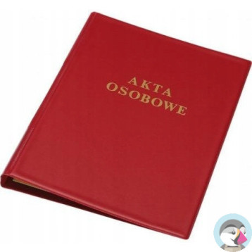 Teczka akt osobowych A4 PVC bordowa 0409-0013-10 PANTA PLAST