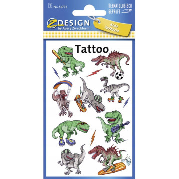 Naklejki tatuaże dla dzieci DINOZAURY 56772 Z-DESIGN KIDS TATTOO AVERY ZWECKFORM Naklejki tatuaże dla dzieci DINOZAURY 56772 Z-DESIGN KIDS TATTOO AVERY ZWECKFORM