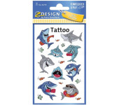 Naklejki tatuaże dla dzieci REKINY 56770 Z-DESIGN KIDS TATTOO AVERY ZWECKFORM
