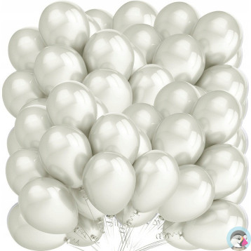 Balony metalizowane białe 12 (50szt.) FIORELLO 170-2633