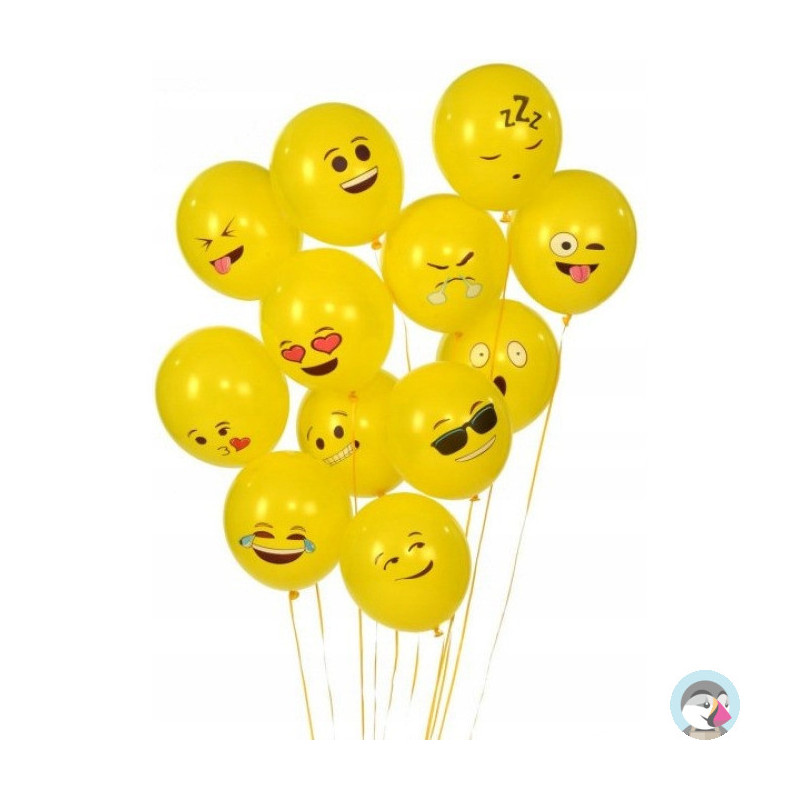 Balony Emoty Party metaliczne (12szt.) 170-2347 FIORELLO