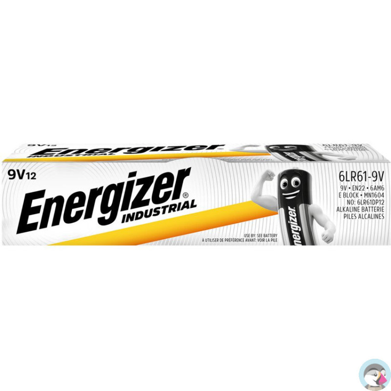 Bateria ENERGIZER Industrial 9V/6LR61 alkaliczna (12szt)