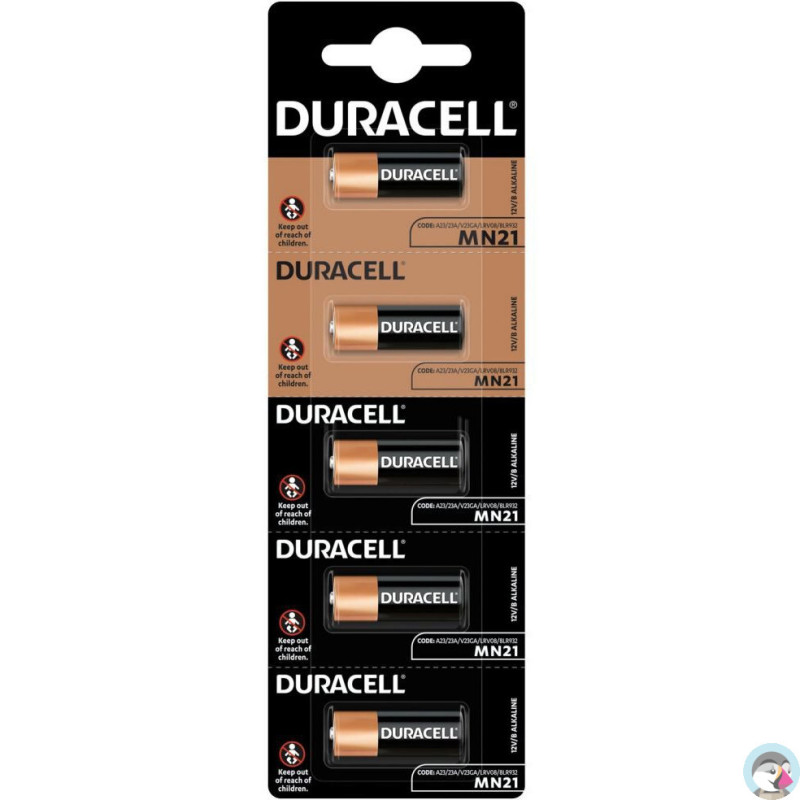 Bateria DURACELL MN21/A23/23A/V23GA/LRV08/8LR932 alkaliczna do pilota samochodowego blister (5szt)