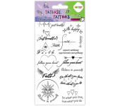 Naklejki TATUAŻE zmywalne WORDS 100x200mm HA 4261 1020-UR01 Happy Color