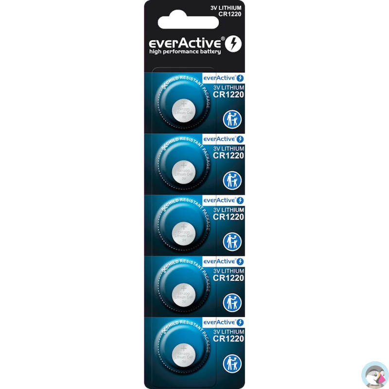 Bateria EVERACTIVE CR1220/DL1220/BR1220 3V litowa (5szt)
