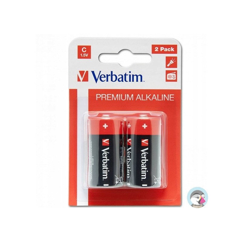 Bateria VERBATIM Premium Alkaline C/LR14 1,5V alkaliczna blister (2szt) (49922)