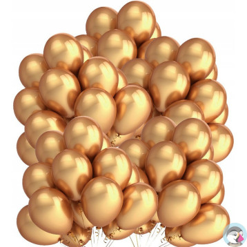 Balony metalizowane złote 12 (50szt.) FIORELLO 170-2635