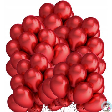 Balony metalizowane czerwone 12 (50szt.) FIORELLO 170-2634