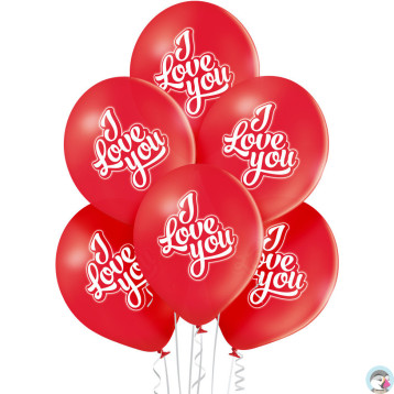 Balony I LOVE YOU 6 szt BN06-286 ALIGA