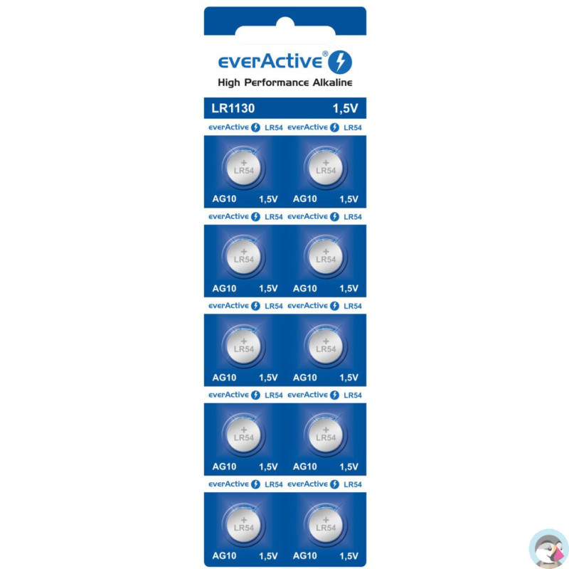 Bateria EVERACTIVE AG10/LR54/LR1130 1,5V guzikowa (10szt)