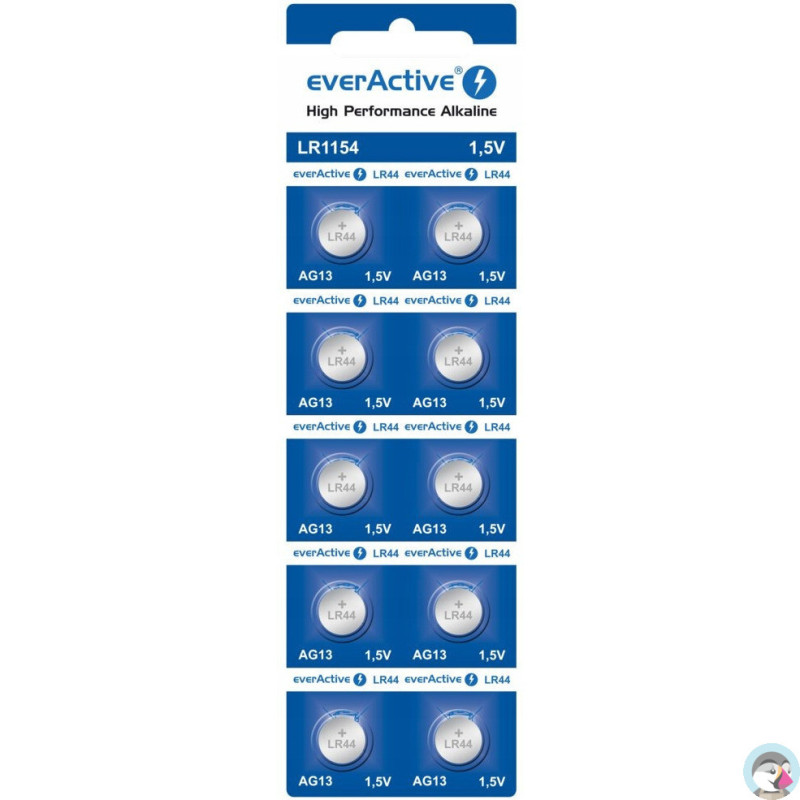 Bateria EVERACTIVE AG13/LR44/LR1154 1,5V guzikowa (10szt)