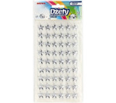 Naklejki dżety gwiazdki srebrne 10mm DS41 BREWIS