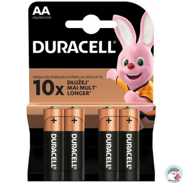 Bateria DURACELL Basic AA/LR6/MN1500 alkaliczna blister (4szt)