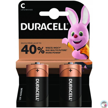 Bateria DURACELL Basic C/LR14/MN1400 alkaliczna blister (2szt)