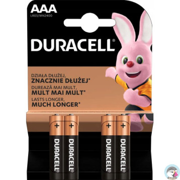 Bateria DURACELL Basic AAA/LR03/MN2400 alkaliczna blister (4szt)