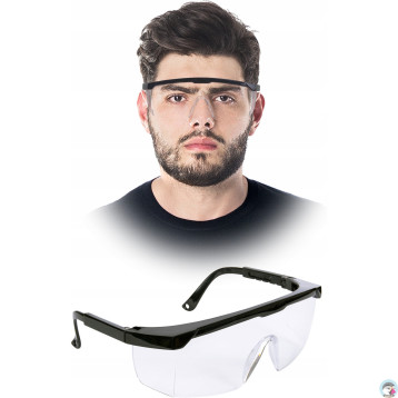 Okulary ochronne REIS FRAMBER przeciwodpryskowe przezroczyste (GOG-FRAMBER TB UNI)