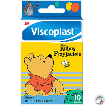 Plastry dla dzieci Kubuś i przyjaciele VISCOPLAST 72x25mm 10szt 4054596801080 3M