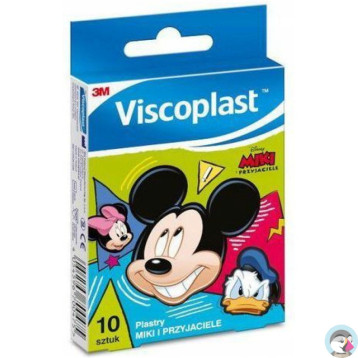 Plastry dla dzieci Miki i przyjaciele VISCOPLAST 72x25mm 10szt UU-010328498 3M