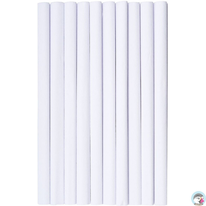 Bibuła marszczona (10 rolek) 50x200cm biały 400153769 HERLITZ