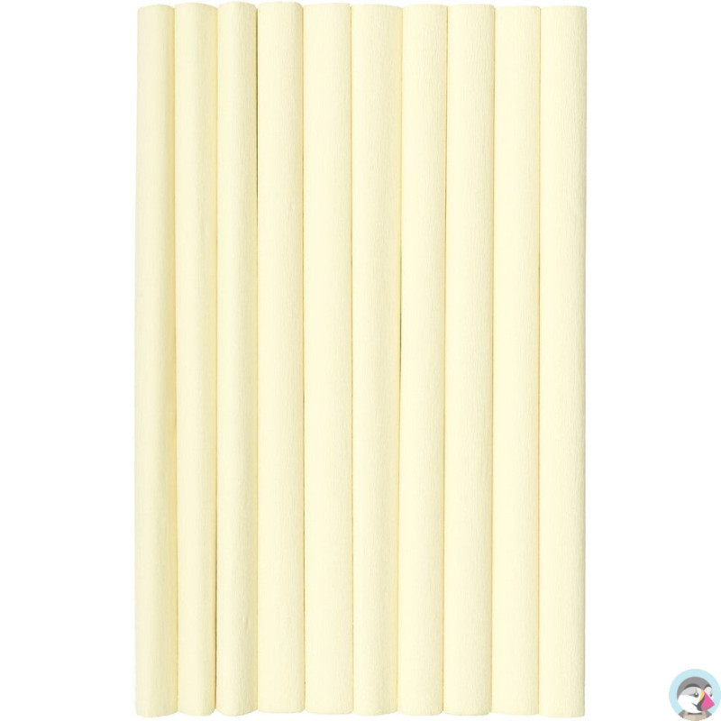 Bibuła marszczona (10 rolek) 50x200cm kremowy 400153890 HERLITZ