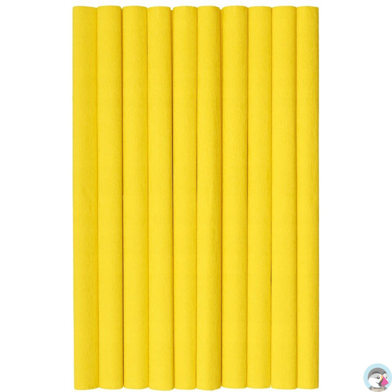 Bibuła marszczona (10 rolek) 50x200cm żółty 400153892 HERLITZ