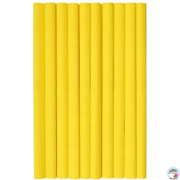 Bibuła marszczona (10 rolek) 50x200cm żółty 400153892 HERLITZ