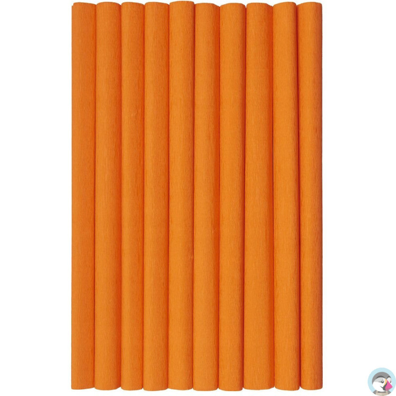 Bibuła marszczona (10 rolek) 50x200cm ciemny pomarańcz 400153894 HERLITZ
