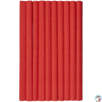 Bibuła marszczona (10 rolek) 50x200cm czerwony 400153895 HERLITZ