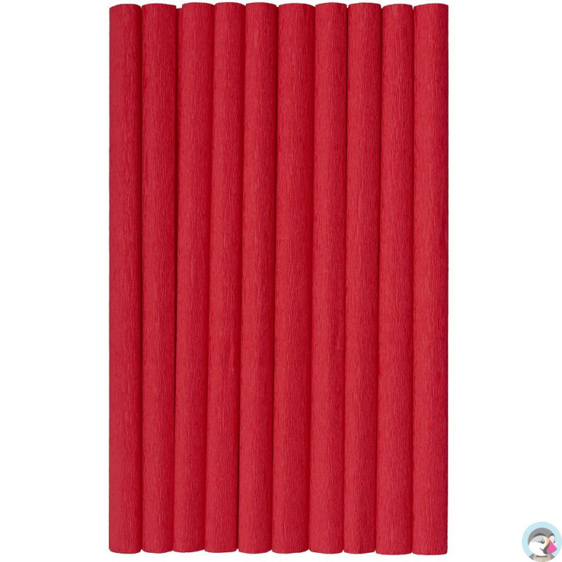 Bibuła marszczona (10 rolek) 50x200cm ciemny czerwony 400153896 HERLITZ