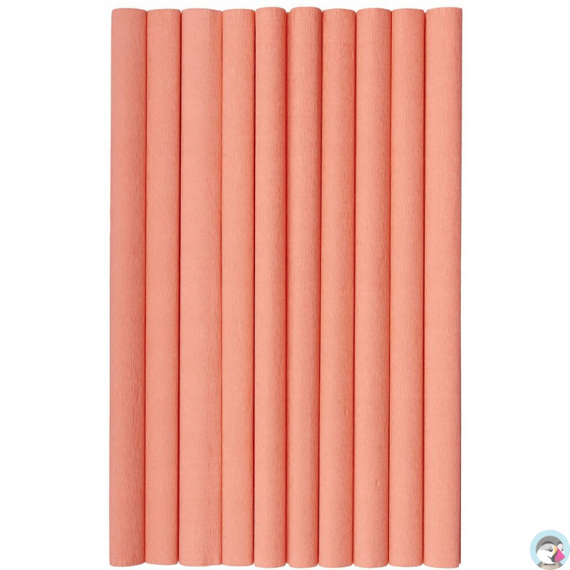 Bibuła marszczona (10 rolek) 50x200cm łososiowy 400153898 HERLITZ