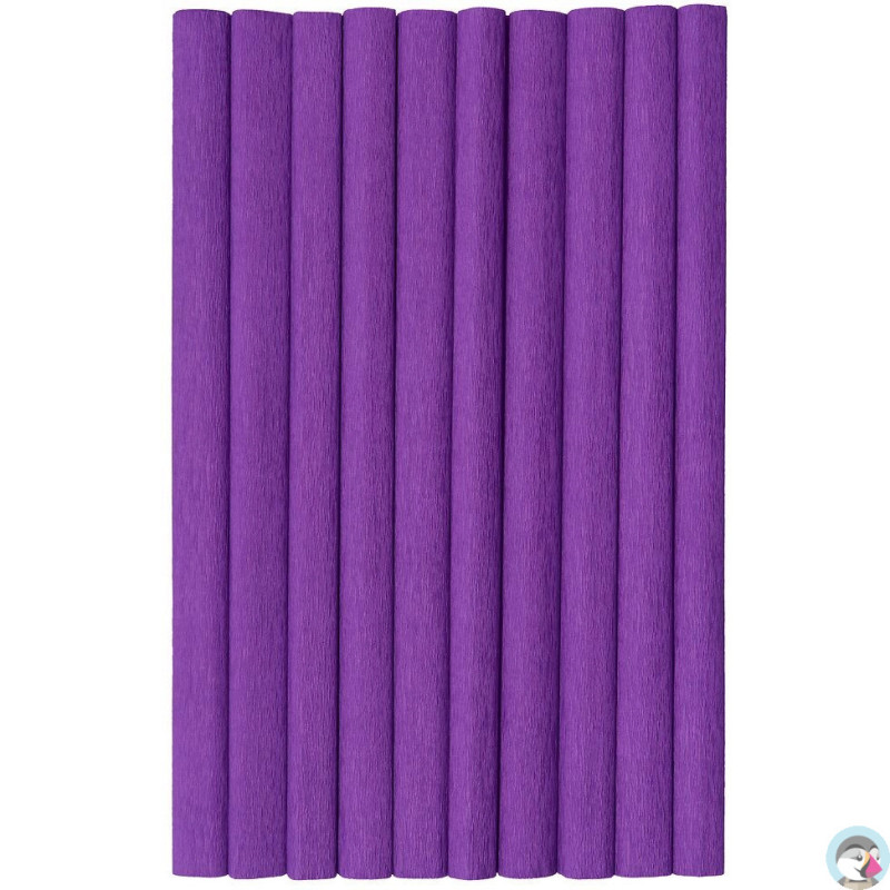 Bibuła marszczona (10 rolek) 50x200cm purpurowy 400153901 HERLITZ