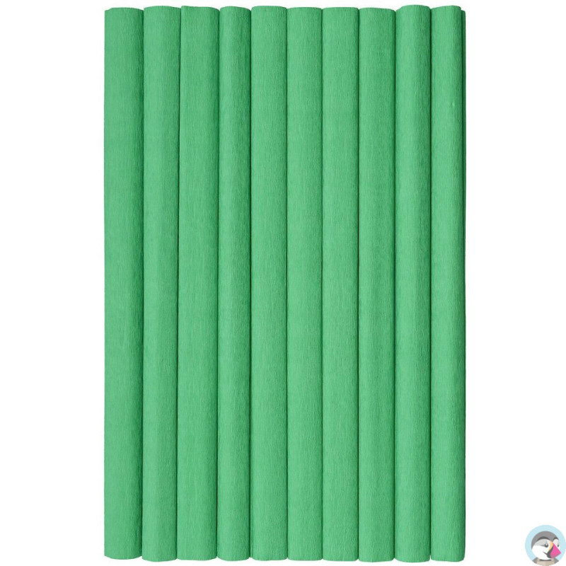 Bibuła marszczona (10 rolek) 50x200cm zielony 400153937 HERLITZ