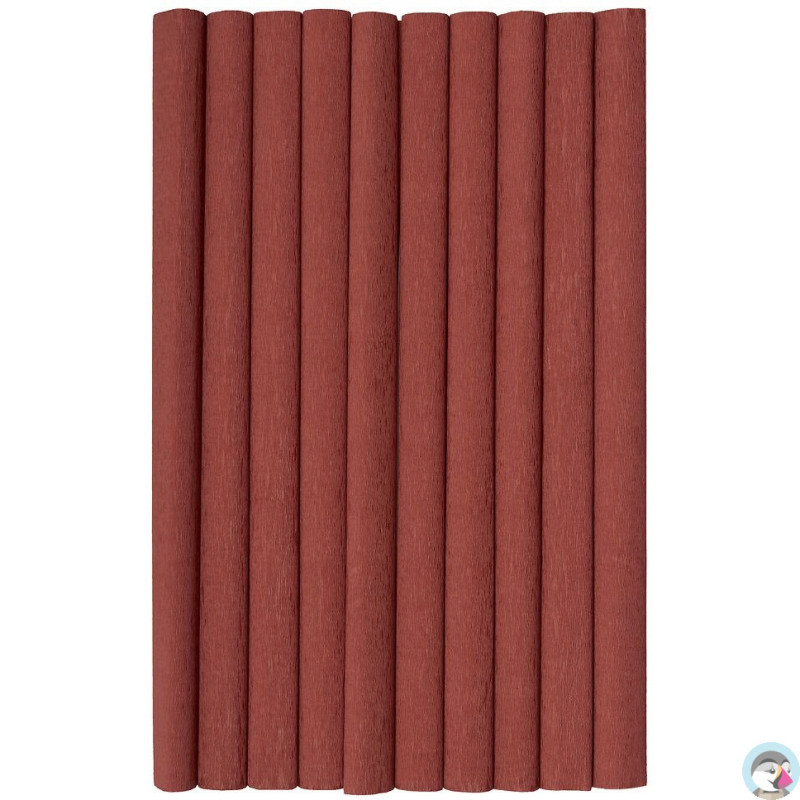 Bibuła marszczona (10 rolek) 50x200cm ciemny brązowy 400153925 HERLITZ