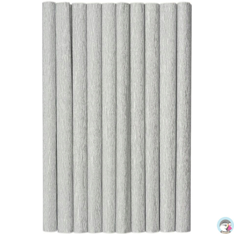 Bibuła marszczona (10 rolek) 50x200cm srebrny 400153928 HERLITZ