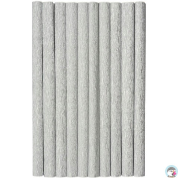 Bibuła marszczona (10 rolek) 50x200cm srebrny 400153928 HERLITZ