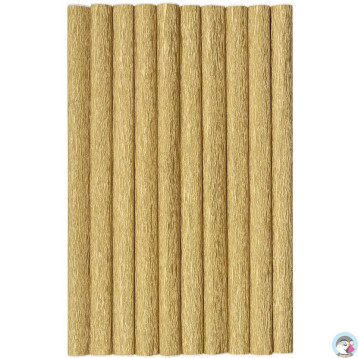 Bibuła marszczona (10 rolek) 50x200cm złoty 400153929 HERLITZ