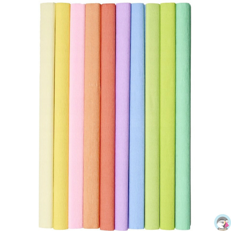 Bibuła marszczona 50x200cm mix pastelowy 400153932 HERLITZ