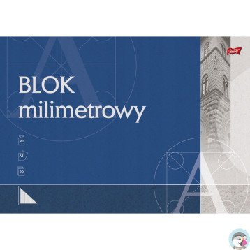 Blok milimetrowy Papier A3 20 kartek 90g UNIPAP