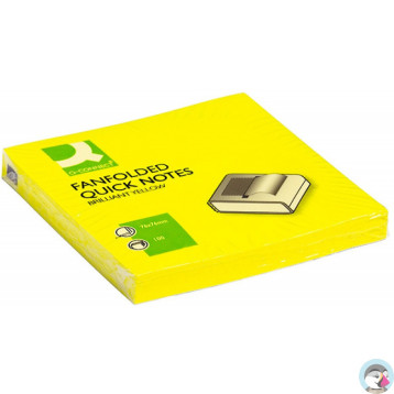 Bloczek samoprzylepny 76x76mm 100k żółty neonowy Z-NOTES KF16575 Q-CONNECT
