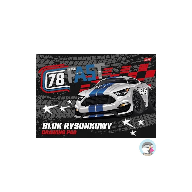 Blok rysunkowy szkolny A3 biały 20 kartek 80g UNIPAP