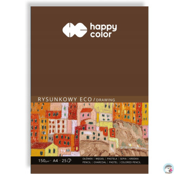 Blok rysunkowy A4 25k 150g ECO HA 3715 2030-A25 HAPPY COLOR