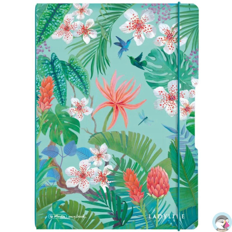 Notatnik Flex A4 80 kartek w kratkę i linie Notes Ladylike Jungle 50044320 HERLITZ