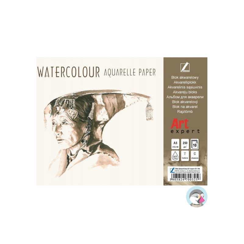 Blok akwarelowy A5 10k 250g Art Expert KRESKA