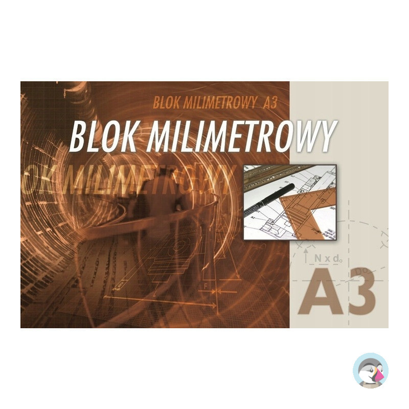 Blok milimetrowy A3 20k KRESKA