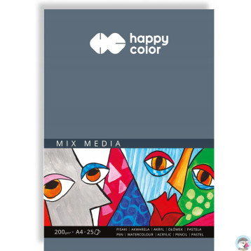 Blok A4 25k 200g mix MEDIA 3720 2030-A25