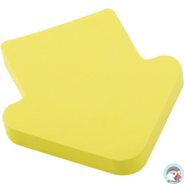 Bloczek samoprzylepny 75x75mm strzałka 100k żołty 110512 D.RECT