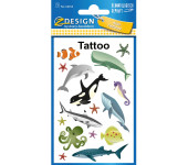 Naklejki tatuaże dla dzieci MORSKIE ZWIERZĘTA 56765 Z-DESIGN KIDS TATTOO AVERY ZWECKFORM