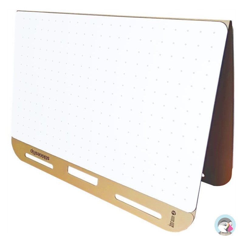Blok samoprzylepny do flichartów STIKKIESFLIP biały w kropki teczka kartonowa 50k 70x42cm MB002 MEMOBE