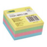 Bloczek samoprzylepny 75x75mm 400k pastelowy 009327 D.RECT