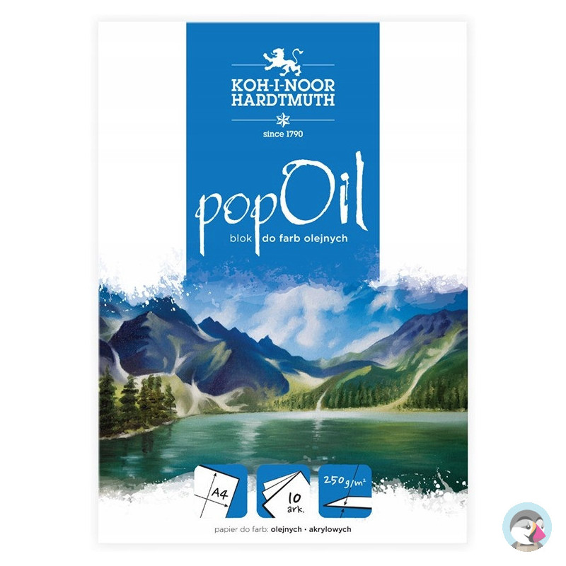 Blok malarski A4 250g. 10 arkuszy POPOIL BLO-OIA4PO KOH-I-NOOR
